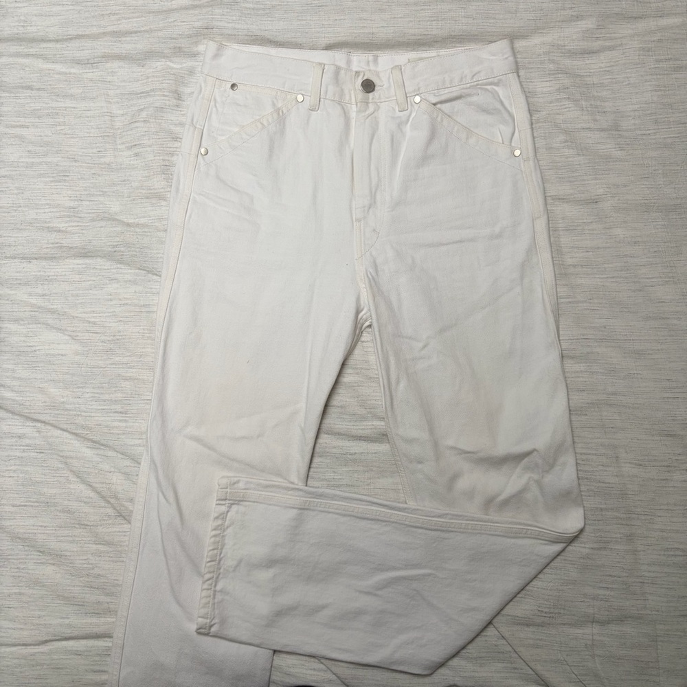 Lemaire Classic Straight Jeans in White size EU48